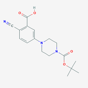 5-(4N-BOCpiperazin-1-yl)-2-cyanobenzoic acid