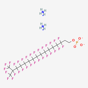 Diammonium 3,3,4,4,5,5,6,6,7,7,8,8,9,9,10,10,11,11,12,12,13,13,14,14,15,16,16,16-octacosafluoro-15-(trifluoromethyl)hexadecyl phosphate