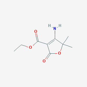 Ethyl 4-amino-5,5-dimethyl-2-oxo-2,5-dihydrofuran-3-carboxylate