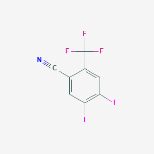 4,5-Diiodo-2-(trifluoromethyl)benzonitrile