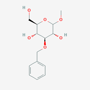 (2R,3R,4S,5R)-2-(hydroxymethyl)-6-methoxy-4-phenylmethoxyoxane-3,5-diol