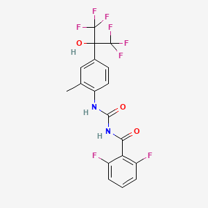 2,6-Difluoro-N-[[[2-methyl-4-[2,2,2-trifluoro-1-hydroxy-1-(trifluoromethyl)ethyl]phenyl]amino]carbonyl]benzamide