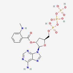 molecular formula C18H23N6O13P3 B12853106 2'-MANT-3'd-ATP 