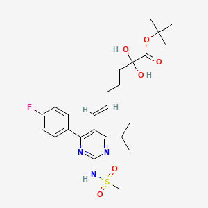 tert-butyl (E)-7-[4-(4-fluorophenyl)-2-(methanesulfonamido)-6-propan-2-ylpyrimidin-5-yl]-2,2-dihydroxyhept-6-enoate