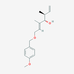 molecular formula C17H24O3 B12853150 (3S,4S,E)-7-((4-methoxybenzyl)oxy)-3,5-dimethylhepta-1,5-dien-4-ol 