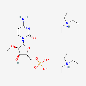 [(2R,3R,4R,5R)-5-(4-amino-2-oxopyrimidin-1-yl)-3-hydroxy-4-methoxyoxolan-2-yl]methyl phosphate;triethylazanium