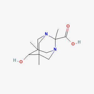 6-Hydroxy-2,5,7-trimethyl-1,3-diazaadamantane-2-carboxylic acid