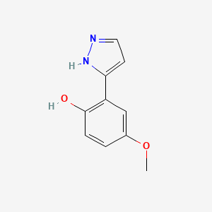 4-Methoxy-2-(1H-pyrazol-3-yl)phenol