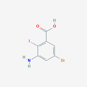 3-Amino-5-bromo-2-iodobenzoic acid