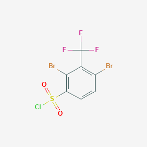 2,4-Dibromo-3-trifluoromethylbenzenesulfonyl chloride