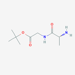 molecular formula C9H18N2O3 B12853704 tert-Butyl D-alanylglycinate 