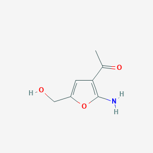 1-(2-Amino-5-(hydroxymethyl)furan-3-yl)ethanone