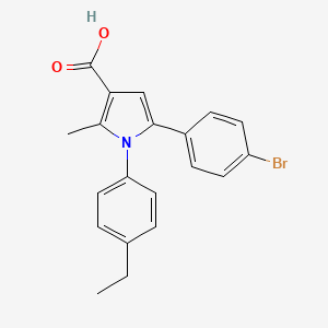 5-(4-bromophenyl)-1-(4-ethylphenyl)-2-methyl-1H-pyrrole-3-carboxylic acid