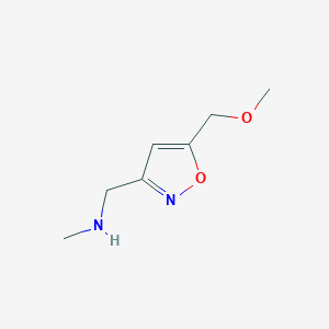 1-(5-(Methoxymethyl)isoxazol-3-yl)-N-methylmethanamine