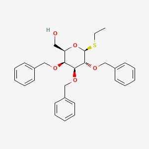 [(2R,3S,4S,5R,6S)-6-ethylsulfanyl-3,4,5-tris(phenylmethoxy)oxan-2-yl]methanol