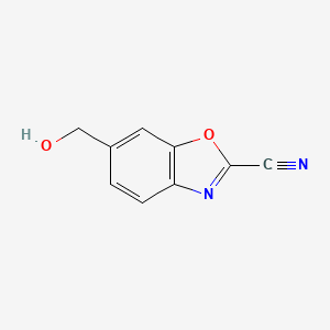 6-(Hydroxymethyl)benzo[d]oxazole-2-carbonitrile