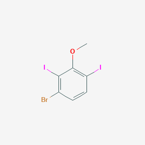 3-Bromo-2,6-diiodoanisole