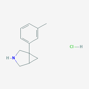 B128539 1-(3-Methylphenyl)-3-azabicyclo[3.1.0]hexane Hydrochloride CAS No. 66504-52-7