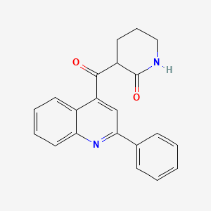 3-[(2-Phenylquinolin-4-yl)carbonyl]piperidin-2-one