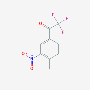 molecular formula C9H6F3NO3 B12853952 4'-Methyl-3'-nitro-2,2,2-trifluoroacetophenone 