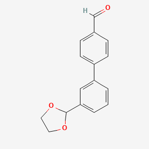 3'-(1,3-Dioxolan-2-yl)[1,1'-biphenyl]-4-carbaldehyde