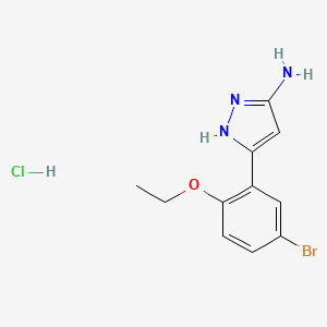 3-(5-Bromo-2-ethoxyphenyl)-1H-pyrazol-5-amine hydrochloride