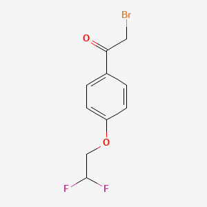 molecular formula C10H9BrF2O2 B12854029 4-(2,2-Difluoroethoxy)phenacyl bromide 