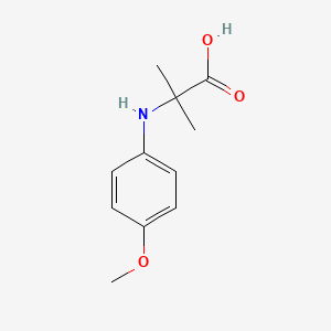 molecular formula C11H15NO3 B1285414 N-(4-Methoxyphenyl)-2-methylalanine CAS No. 103856-06-0