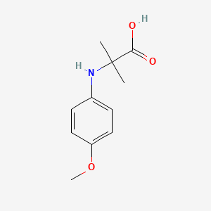 molecular formula C11H15NO3 B1285414 N-(4-Methoxyphenyl)-2-methylalanin CAS No. 103856-06-0