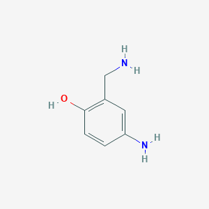 molecular formula C7H10N2O B128542 4-氨基-2-(氨基甲基)苯酚 CAS No. 79352-72-0