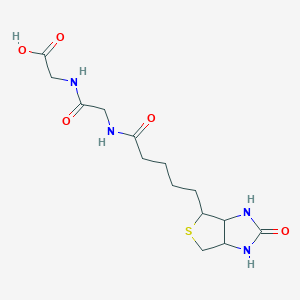 molecular formula C14H22N4O5S B1285434 Biotinyl-Gly-Gly-OH 