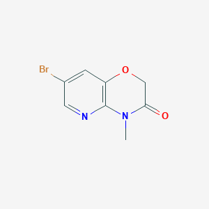molecular formula C8H7BrN2O2 B1285435 7-Bromo-4-methyl-4H-pyrido[3,2-b][1,4]oxazin-3-one CAS No. 122450-97-9