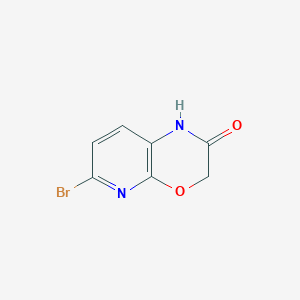 molecular formula C7H5BrN2O2 B1285436 6-Bromo-1H-pyrido[2,3-b][1,4]oxazin-2(3H)-one CAS No. 1245708-13-7
