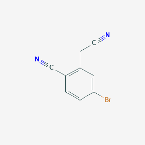 B1285452 5-Bromo-2-cyanobenzeneacetonitrile CAS No. 925672-88-4