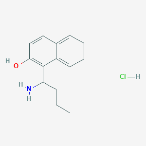 molecular formula C14H18ClNO B1285459 1-(1-Aminobutyl)-naphthalen-2-ol hydrochloride CAS No. 915781-02-1