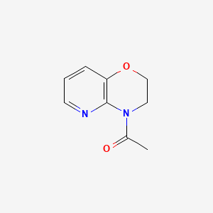 molecular formula C9H10N2O2 B1285470 3,4-Dihydro-4-acetyl-2H-pyrido(3,2-b)-1,4-oxazine CAS No. 89970-14-9