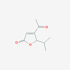 B128550 4-Acetyl-5-isopropylfuran-2(5H)-one CAS No. 153683-18-2