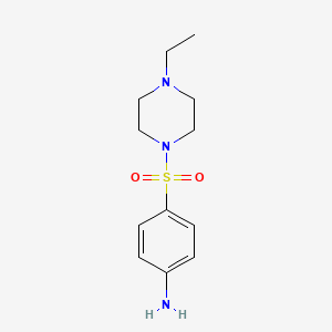molecular formula C12H19N3O2S B1285504 4-[(4-Ethylpiperazin-1-yl)sulfonyl]aniline CAS No. 682341-19-1