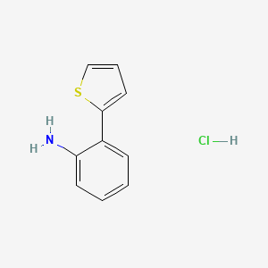 molecular formula C10H10ClNS B1285505 2-(Thiophen-2-yl)aniline hydrochloride CAS No. 1087723-62-3