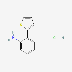 molecular formula C10H10ClNS B1285505 Chlorhydrate de 2-(thiophène-2-yl)aniline CAS No. 1087723-62-3