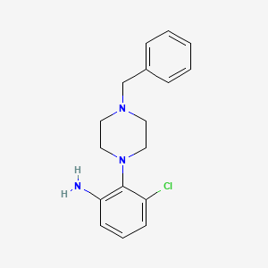 molecular formula C17H20ClN3 B1285528 2-(4-Benzylpiperazin-1-yl)-3-chloroaniline CAS No. 937604-07-4