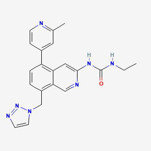 1-(8-((1H-1,2,3-triazol-1-yl)methyl)-5-(2-methylpyridin-4-yl)isoquinolin-3-yl)-3-ethylurea