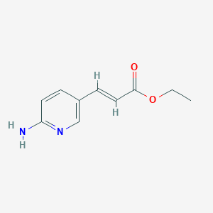 molecular formula C10H12N2O2 B1285545 3-(6-Amino-pyridin-3-yl)-acrylic acid ethyl ester CAS No. 227963-57-7