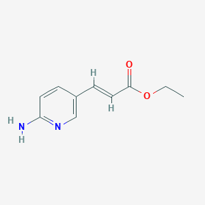 molecular formula C10H12N2O2 B1285545 3-(6-氨基吡啶-3-基)-丙烯酸乙酯 CAS No. 227963-57-7