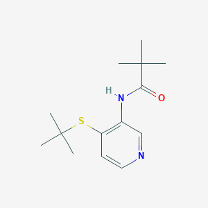 molecular formula C14H22N2OS B1285549 N-(4-叔丁基硫代-吡啶-3-基)-2,2-二甲基-丙酰胺 CAS No. 766557-58-8
