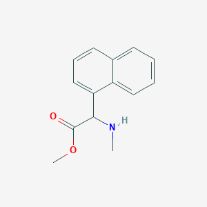 molecular formula C14H15NO2 B12855861 Methyl 2-(methylamino)-2-(1-naphthyl)acetate 