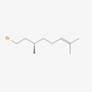 molecular formula C10H19Br B128559 (S)-(+)-柠檬醛基溴化物 CAS No. 143615-81-0