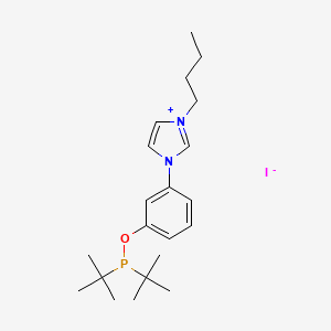 1-Butyl-3-(3-((di-tert-butylphosphino)oxy)phenyl)-1H-imidazol-3-ium iodide