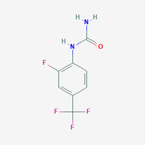 molecular formula C8H6F4N2O B12855946 2-Fluoro-4-(trifluoromethyl)phenylurea 