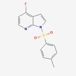 1h-Pyrrolo[2,3-b]pyridine, 4-fluoro-1-[(4-methylphenyl)sulfonyl]-